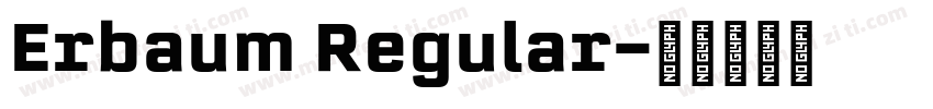 Erbaum Regular字体转换